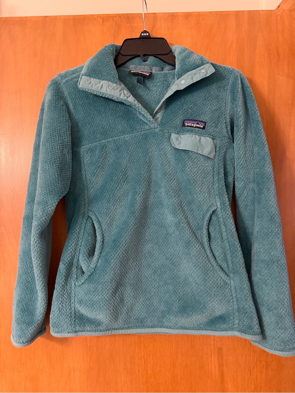 Women’s Patagonia Teal Cowl Snap-T Fleece Pullover